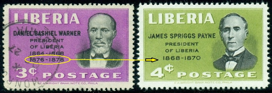 LIBÉRIE. James Spriggs Payne byl presidentem dvakrát