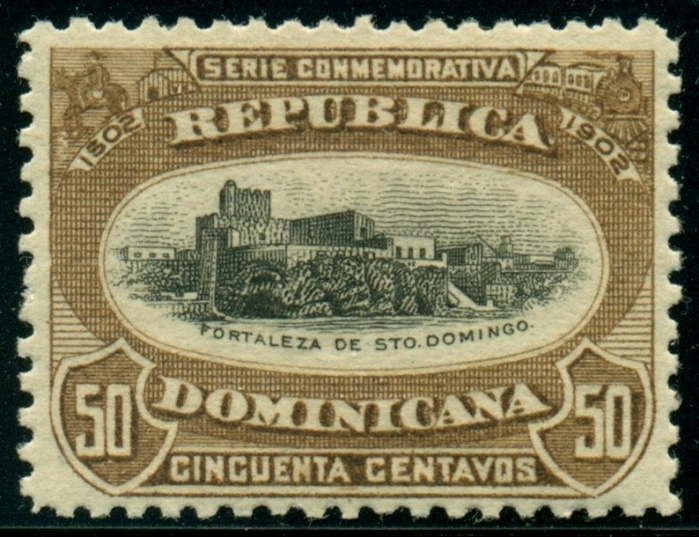 DOMINIKÁNSKÁ REPUBLIKA. chybné 400. výročí založení města Santo Domingo v roce 1902