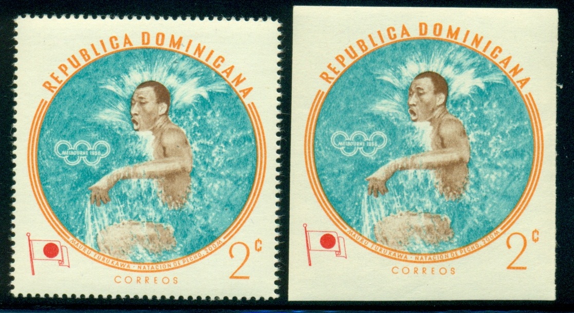 DOMINIKÁNSKÁ REPUBLIKA.chybné zobrazení. plavec při plavání nestříká vodu před sebe