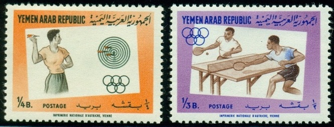 JEMEN. chybné propojení olympijských kruhů