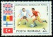 RUMUNSKO. dvakrát chybně vlajka Velké Británie ke kvalifikaci na MS 1986 ve fotbale (4)
