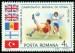 RUMUNSKO. dvakrát chybně vlajka Velké Británie ke kvalifikaci na MS 1986 ve fotbale (6)